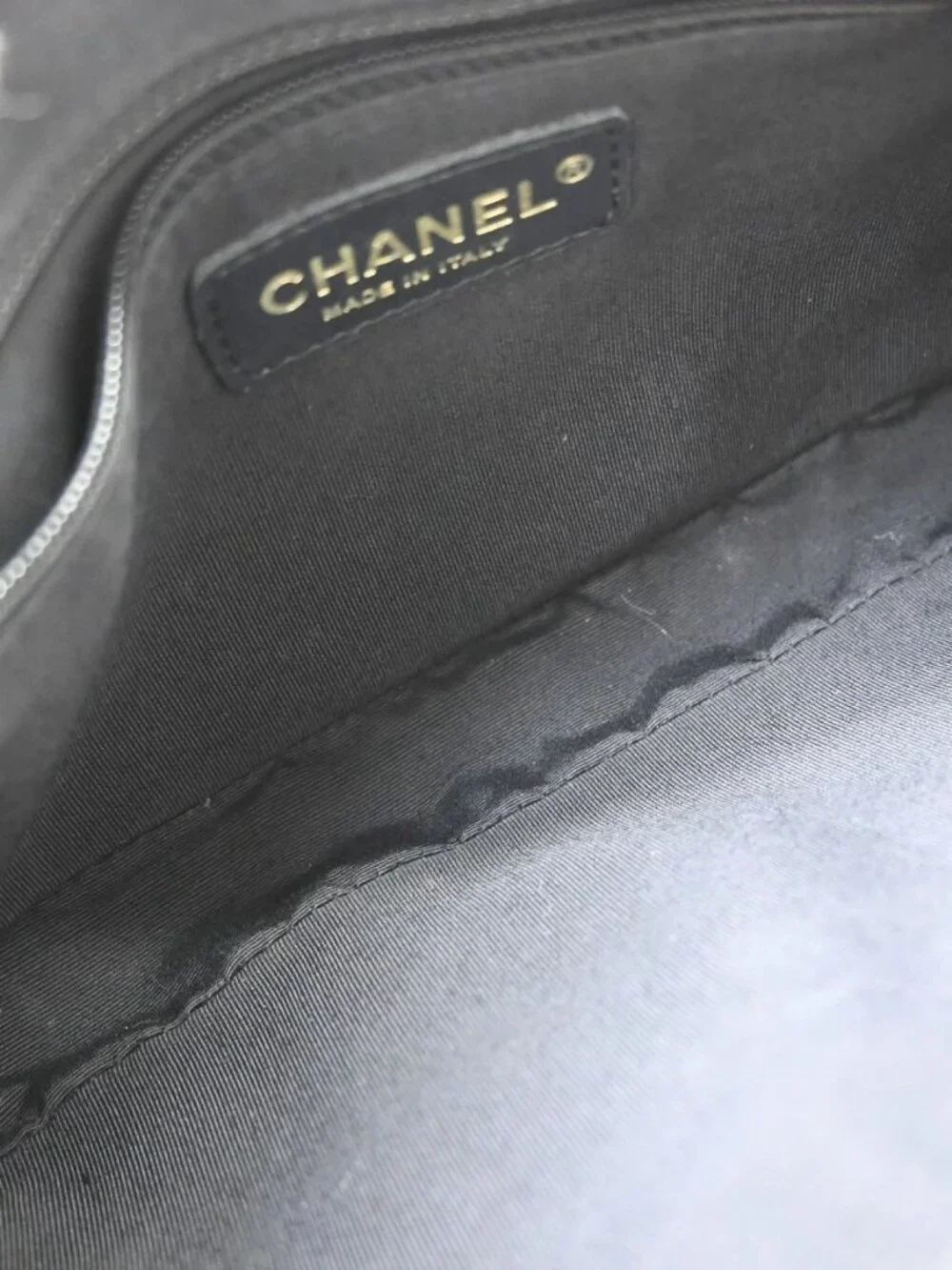 Chanel Black Calfskin Hobo Handbag NQ11747